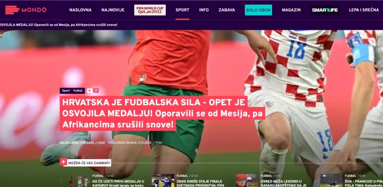 Srpski mediji naklonili se našim junacima kao nikada do sada: 'Svijet je vidio zašto su Vatreni'