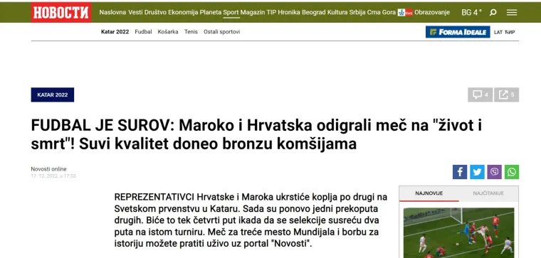 Srpski mediji naklonili se našim junacima kao nikada do sada: 'Svijet je vidio zašto su Vatreni'