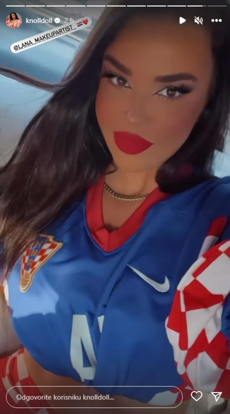 Ivana Knoll osvanula na tribinama u dosad neviđenom izdanju, ali imala je jaku konkurenciju: Kramarićeva supruga je prekrasna potpora