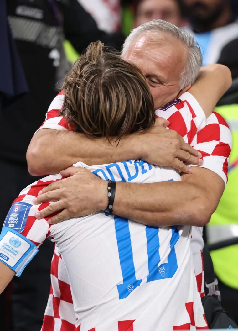 Luka Modrić i otac Stipe