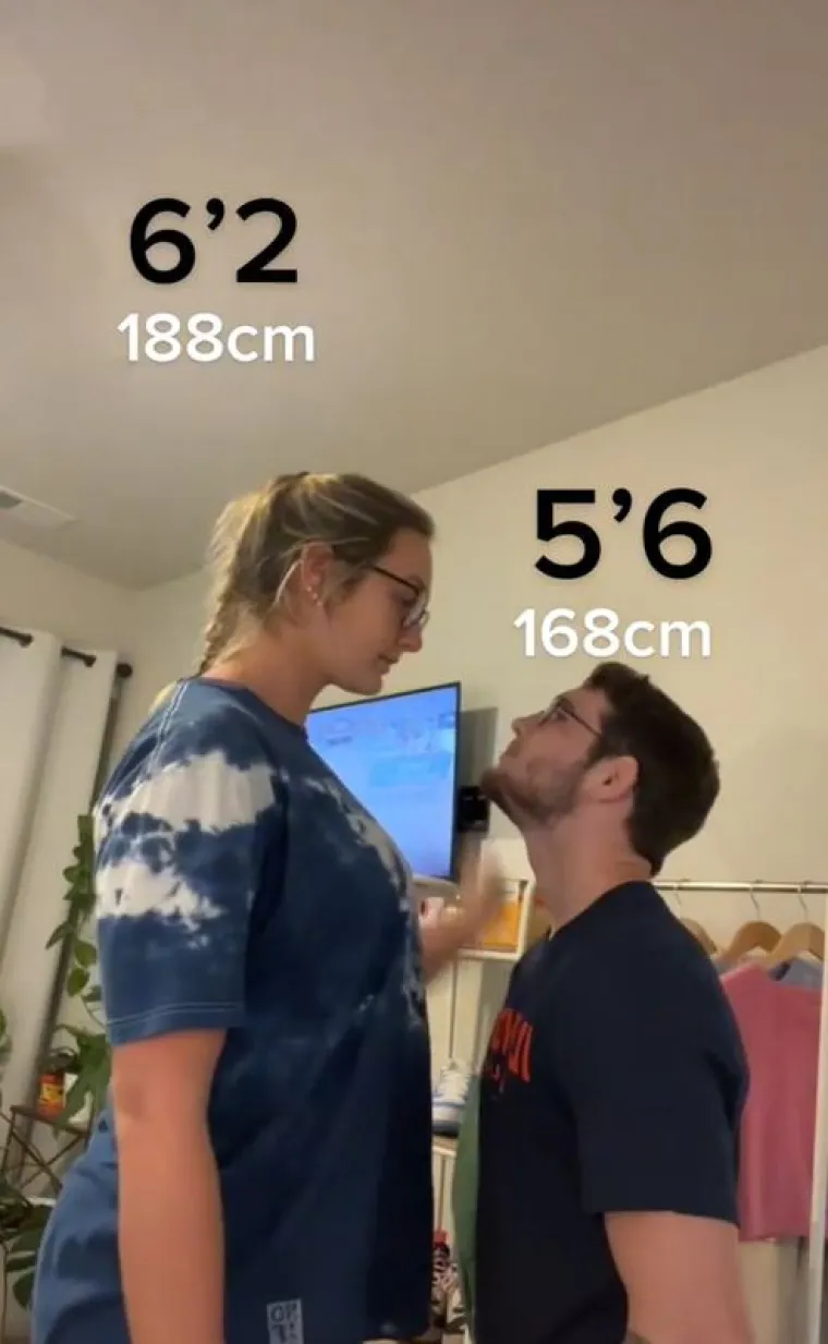 Oni su na mnogo načina kao i svaki drugi par, ali postoji nešto što se odmah može uočiti, a to je njihova razlika u visini. Ellie je visoka 188 cm, dok je Lucas, hrvač, visok samo 168 cm. 