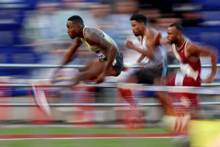 SRC Mladost, Zagreb - 72. Boris Hanžekovic memorijal - Continental Tour Gold miting. Grant Holloway, Freddie Crittenden, Roger Iribarne 