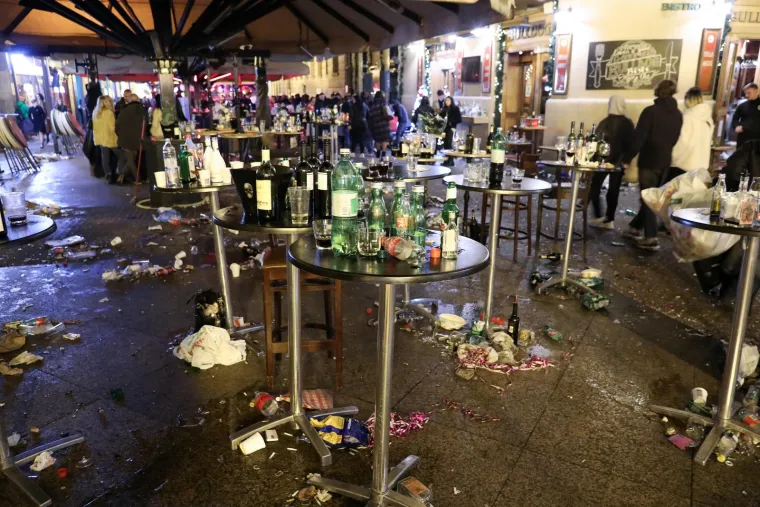 Pogledajte kako je izgledao centar Zagreba nakon proslave Nove godine