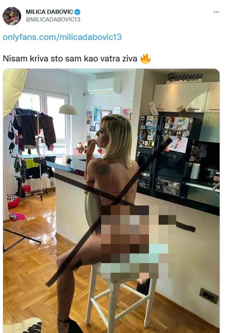 Skinula se gola i raširila noge: Procurile najeksplicitnije slike Milice Dabović ikad, 18+ fotke tresu internet