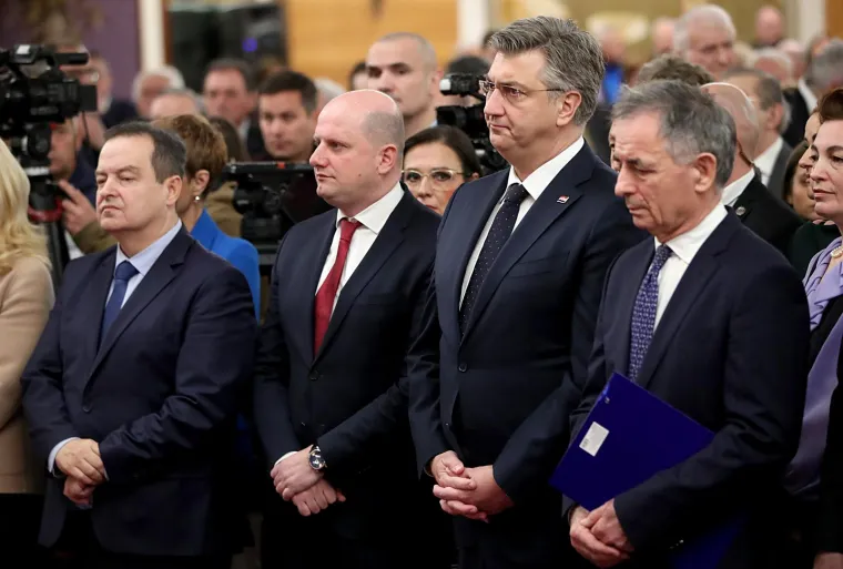 Dačić stigao u Zagreb, tu je i Plenković, evo tko je sve na božićnom domjenku SNV-a