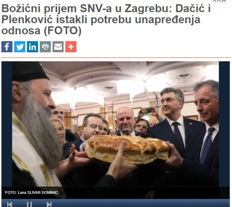 I srpski mediji se raspisali o SNV-om domjenku, a jednom je u oko upao zanimljiv detalj s proslave
