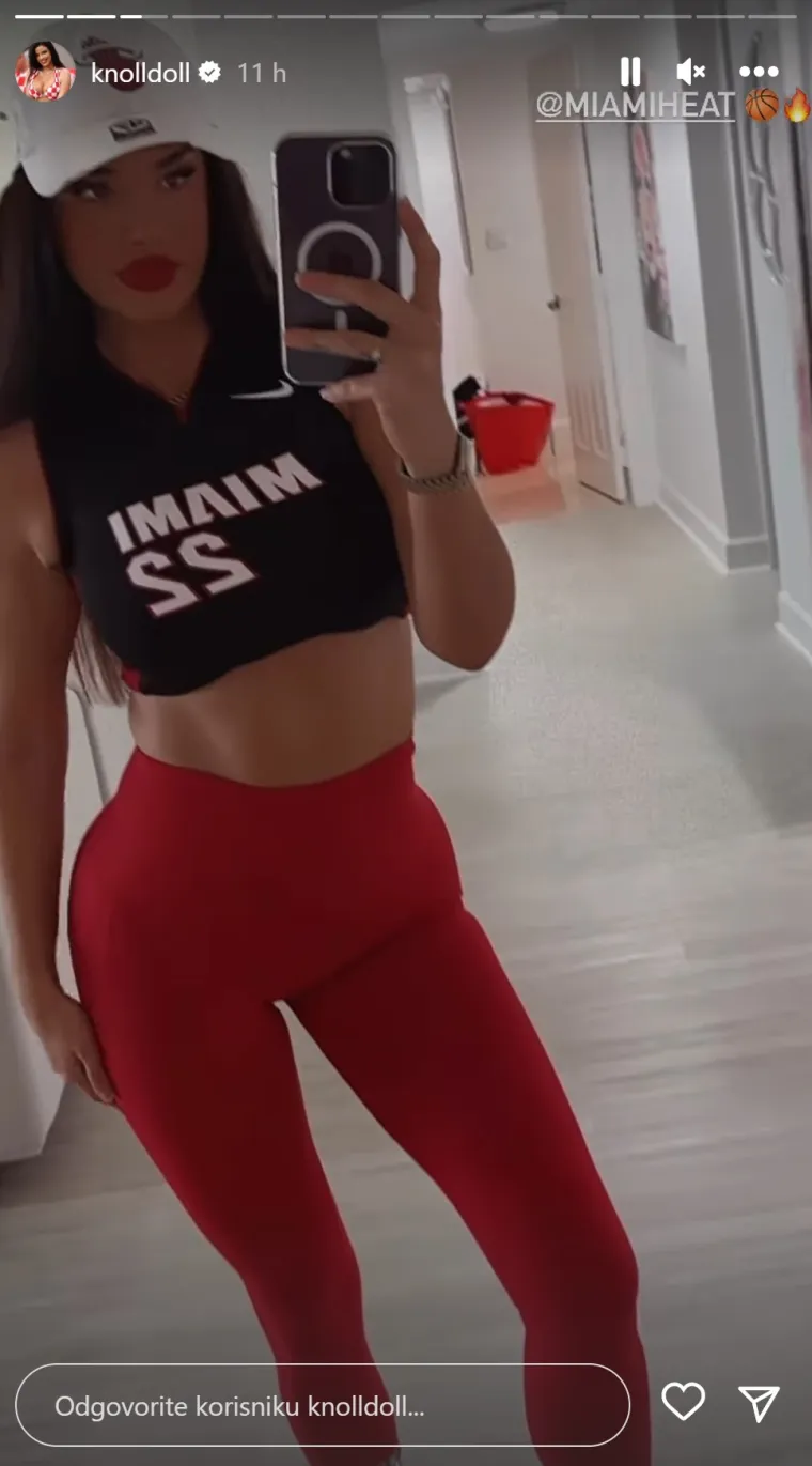 Knoll žari i pali Floridom: Poslije napete utakmice u jo&scaron; napetijim crvenim tajicama, presvukla se u kič i po&scaron;la u luksuzan klub