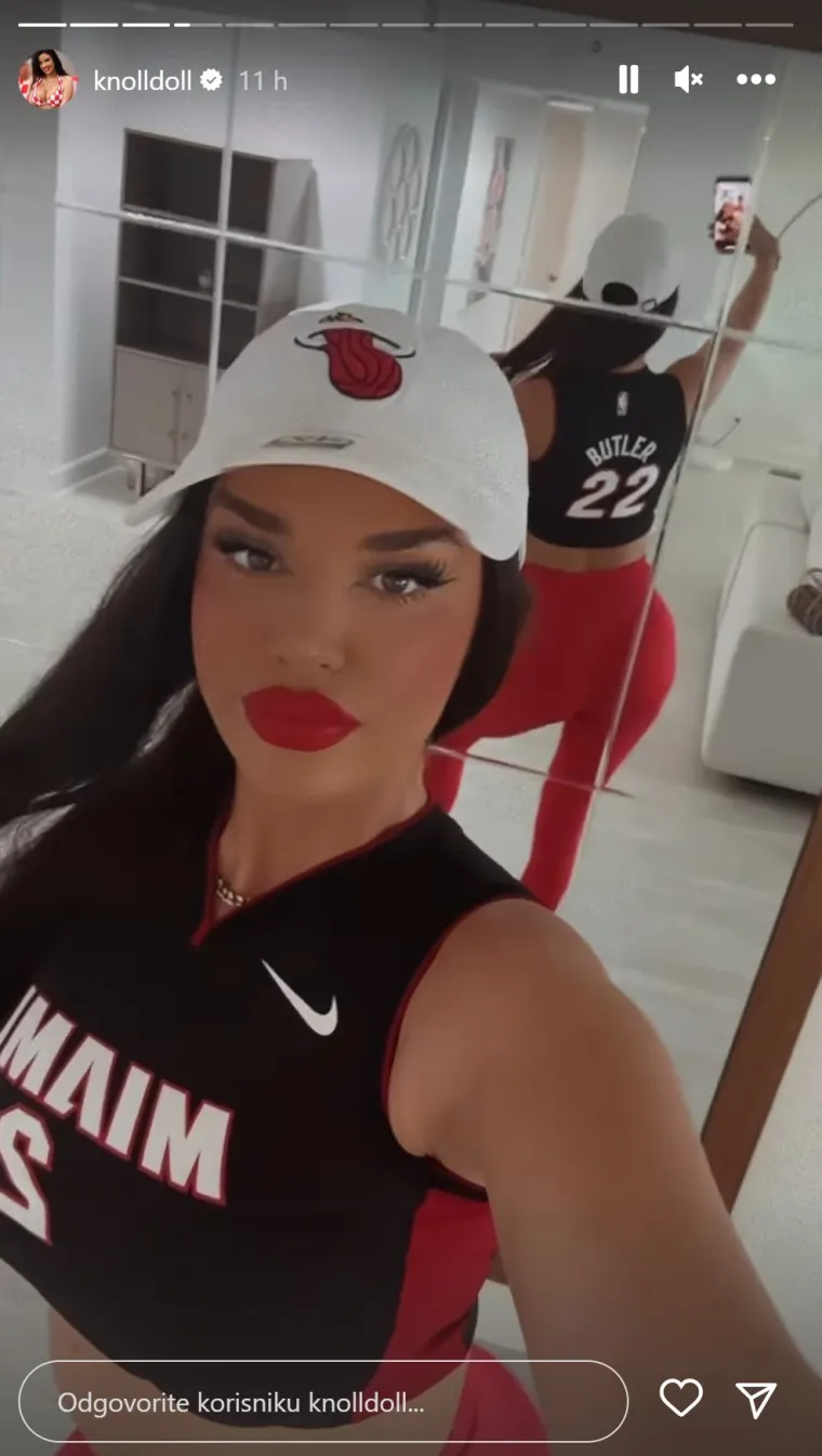 Knoll žari i pali Floridom: Poslije napete utakmice u jo&scaron; napetijim crvenim tajicama, presvukla se u kič i po&scaron;la u luksuzan klub