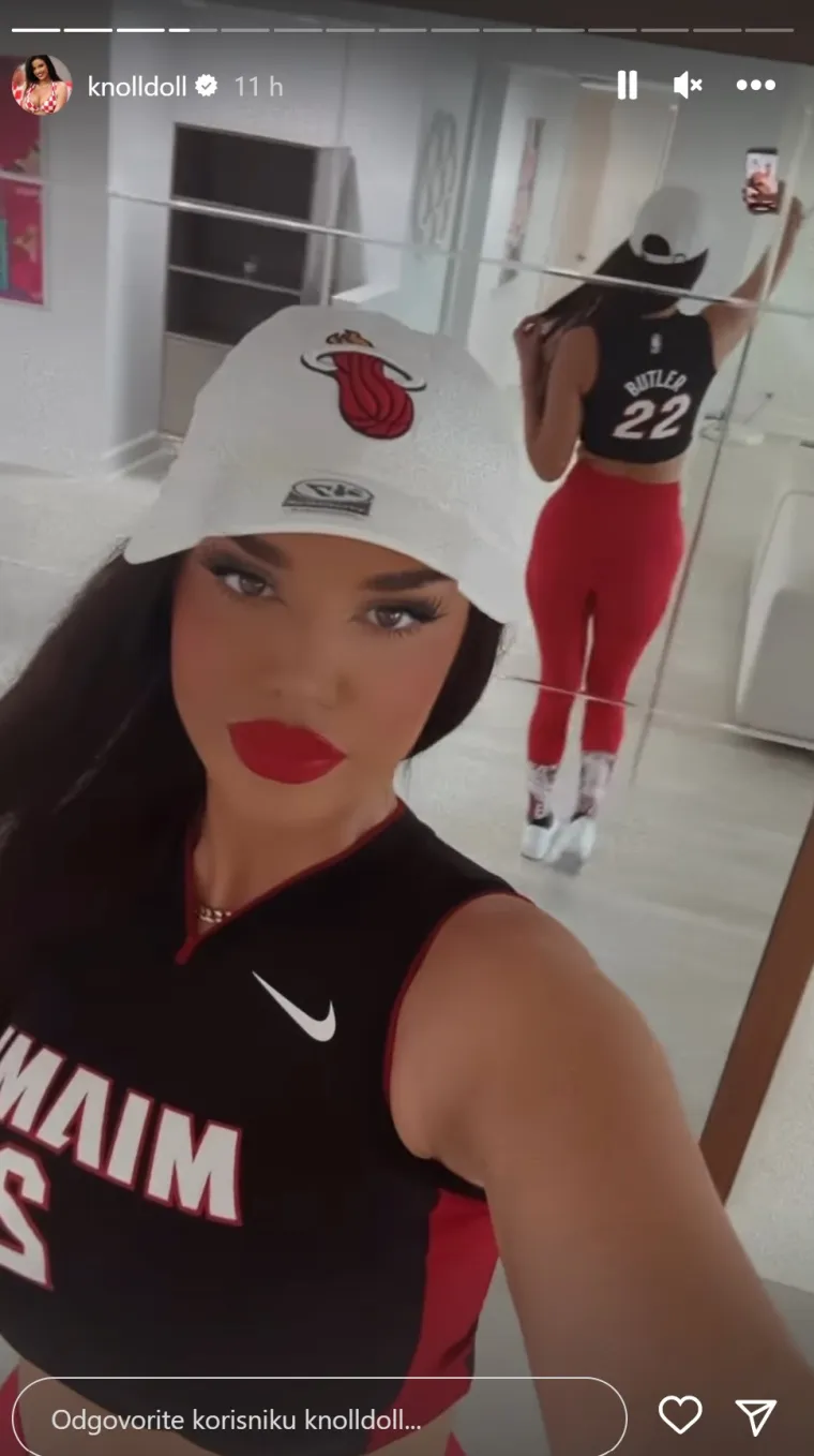 Knoll žari i pali Floridom: Poslije napete utakmice u jo&scaron; napetijim crvenim tajicama, presvukla se u kič i po&scaron;la u luksuzan klub