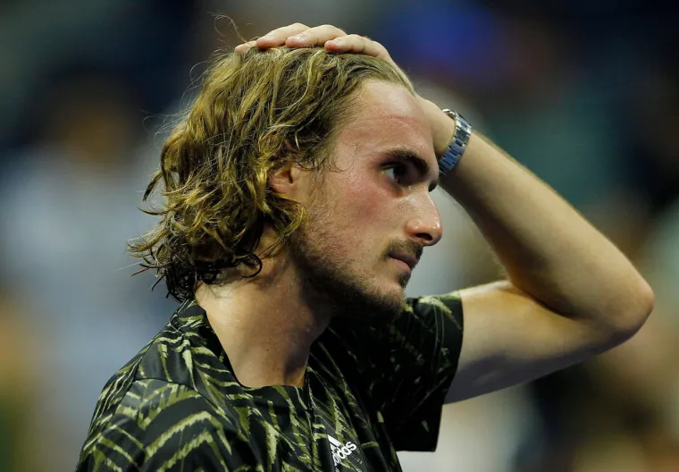 Stefanos Tsitsipas na US Openu 2021.