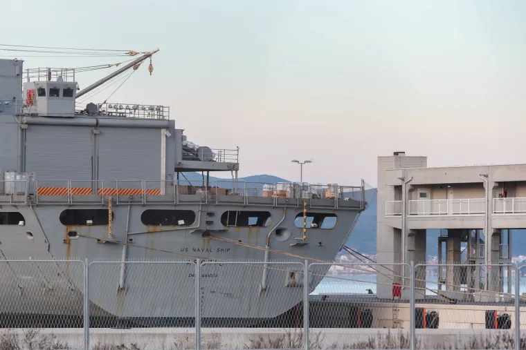 U Gaženicu uplovio američki ratni brod, nema najavljenih vježbi, no ne zna se zašto je tu
