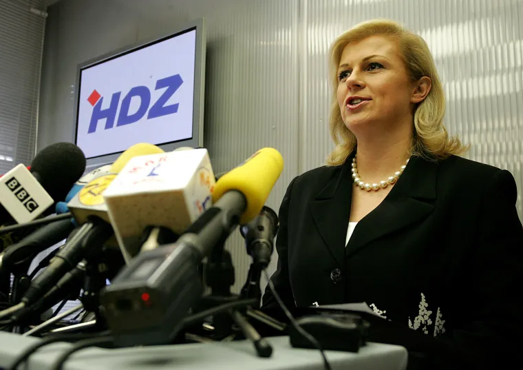 Kolinda 2005. u središnjici HDZ-a