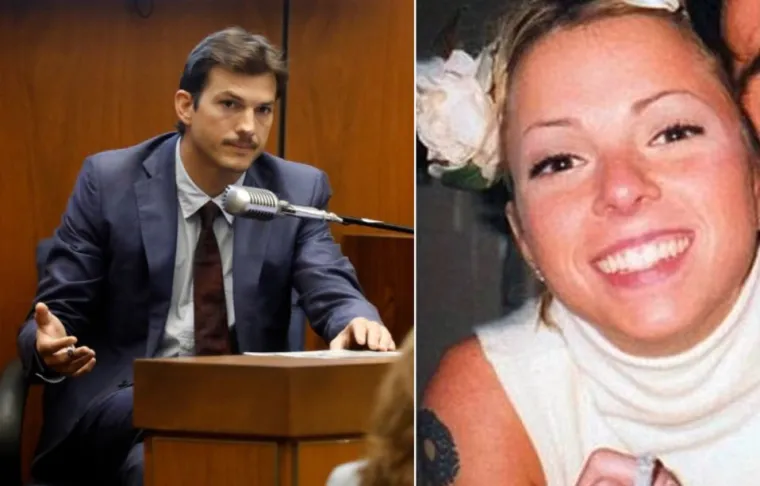 Ashtonovu bivšu djevojku Ashley Ellerin ubio je serijski ubojica. Ashton i Ashley trebali su u veljači 2001. otići na tulum nakon dodjele Grammyja. Glumac je trebao doći po nju, a kako je prilično kasnio, isprva se nije uznemiravao misleći da se ona samo naljutila pa mu zato ne otvara vrata. Dodao je da je ipak odlučio proviriti kroz prozor kuće te da je vidio tamnu mrlju na podu: &quot;Mislio sam da je to mrlja od crvenog vina što se prolilo na tepih. To nije bilo ništa uznemirujuće jer je prije nekoliko dana kod nje bio veliki tulum. Nisam previše razmišljao o tome&quot;, rekao je Ashton. Istinu je otkrila tek njena cimerica kad se idućeg jutra vratila u kuću. Pronašla je Ashleyno beživotno, krvavo tijelo na vratima kupaonice. Bila je izbodena 47 puta. Sumnjivac je uhićen tek sedam godina kasnije, a radilo se o Michaelu Gargiuli, koji će kasnije dobiti nadimak Holivudski rasparač. Policija ga je uhitila u lipnju 2008. i optužila ga za ubojstvo jedne druge djevojke, Tricije Pacaccio. Ubojica je u srpnju 2021. osuđen na smrtnu kaznu, no zasad se ne zna kad će kazna biti provedena budući da je u Kaliforniji, gdje je osuđen, posljednje smaknuće bilo održano 2006.

