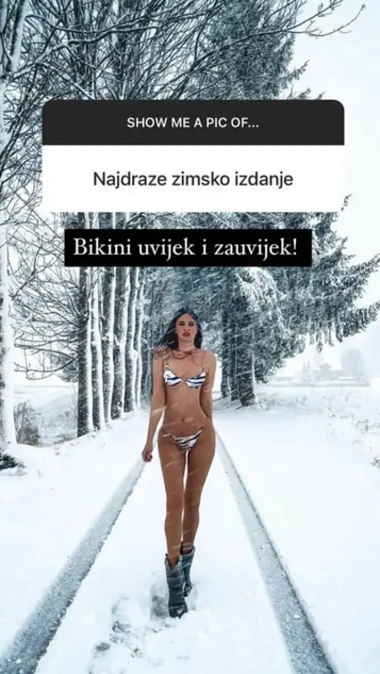 Knoll je također svojedobno priznala i kako zimi voli odjenuti bikinije. Jednom je prilikom bila hrabra pa se tako fotografirala na snijegu.&nbsp;