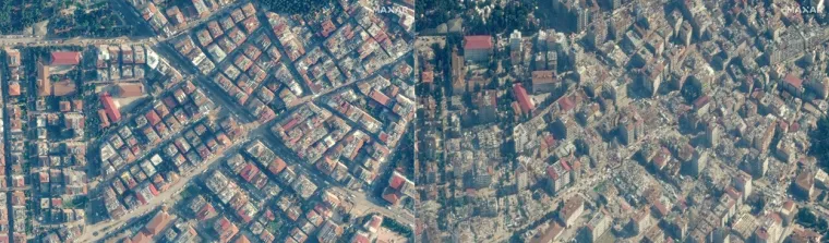 Nove satelitske snimke otkrile zastrašujuće razmjere uništenja: Potres je dio gradova sravnio sa zemljom!