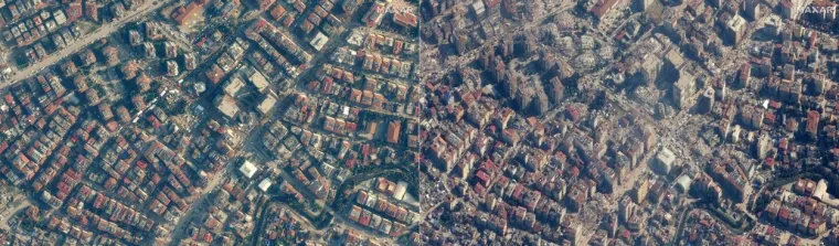 Nove satelitske snimke otkrile zastrašujuće razmjere uništenja: Potres je dio gradova sravnio sa zemljom!