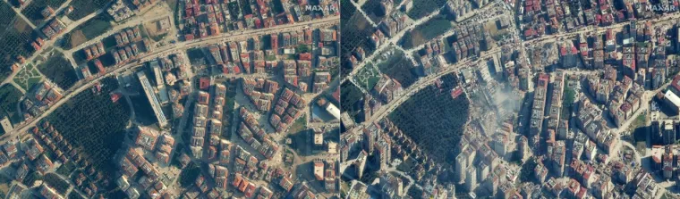 Nove satelitske snimke otkrile zastrašujuće razmjere uništenja: Potres je dio gradova sravnio sa zemljom!