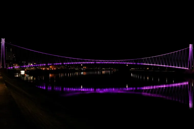 Gradovi diljem Hrvatske osvijetljeni ljubičastom bojom. Evo koja poruka stoji iza toga