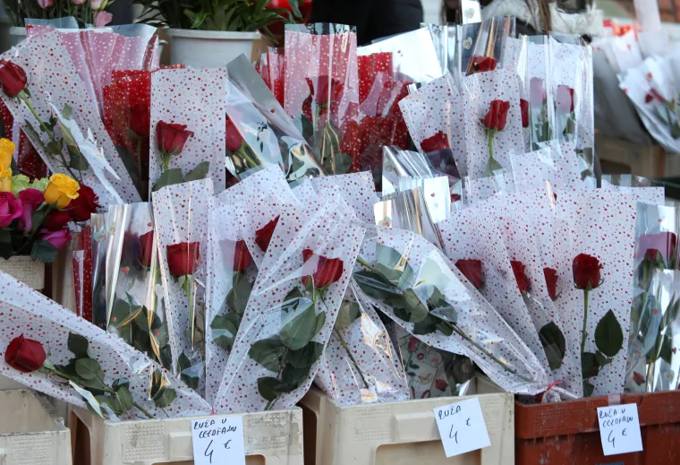 Dan je zaljubljenih, a &Scaron;ibenčani nisu zaboravili na svoje dame. Od ranog jutra kupuju cvijeće