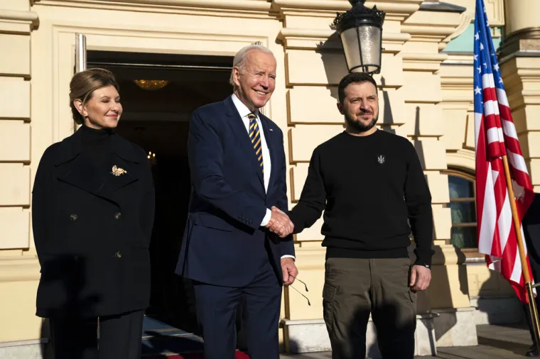 Biden i Zelenski sastali se u Kijevu. Pogledajte trenutke ovog povijesnog susreta