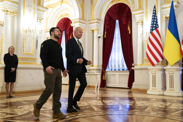 Biden i Zelenski sastali se u Kijevu. Pogledajte trenutke ovog povijesnog susreta