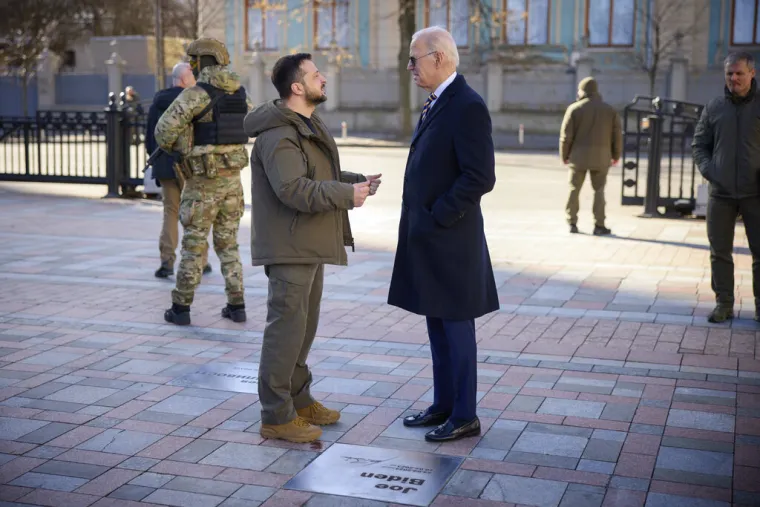 Biden i Zelenski sastali se u Kijevu. Pogledajte trenutke ovog povijesnog susreta