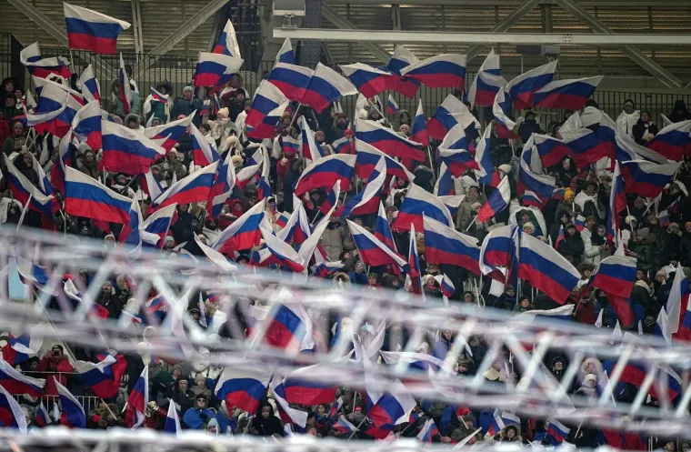 Ovacije za Putina, Rusi velikim koncertom na stadionu slave rat. Skandirali  'Za Rusiju - Hura'!