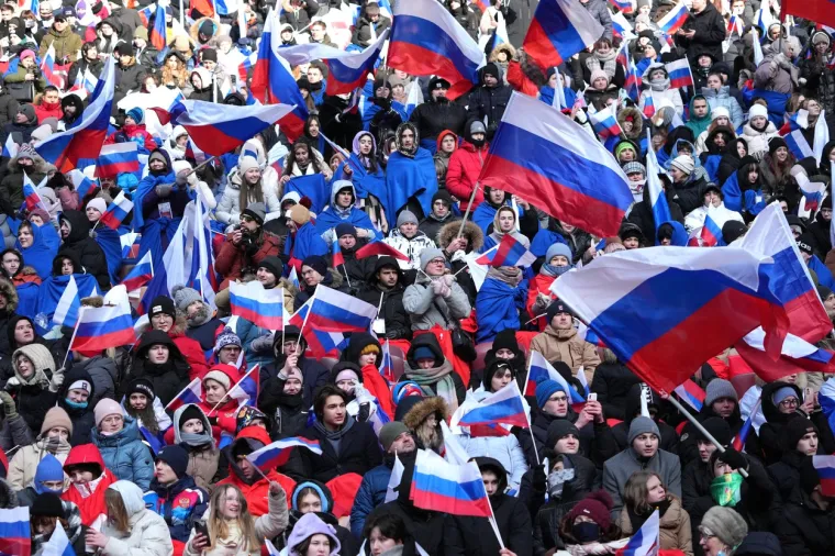 Ovacije za Putina, Rusi velikim koncertom na stadionu slave rat. Skandirali  'Za Rusiju - Hura'!