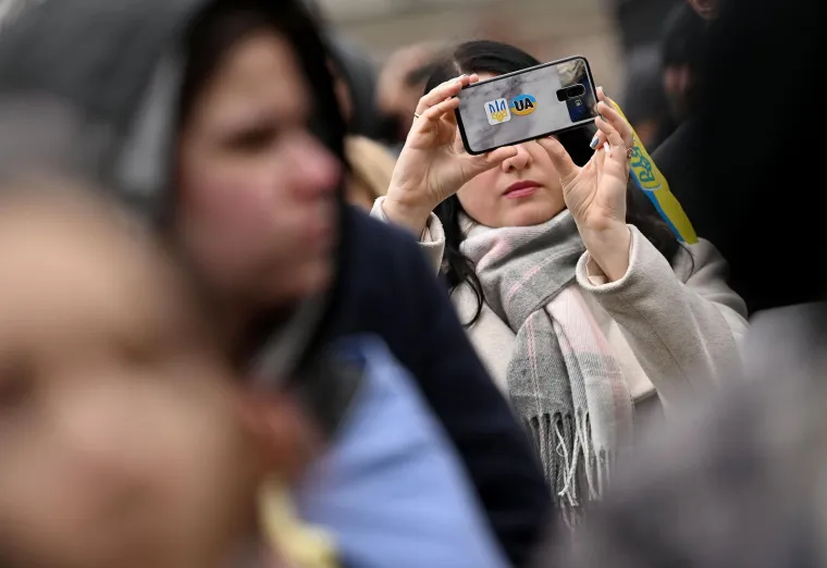 Suze, zastave i poruke,održan je skup podr&scaron;ke Ukrajini. Odazvali se brojni političari
