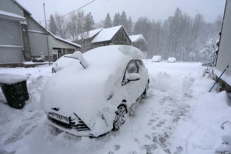Snježno nevrijeme u Gorskom kotaru 