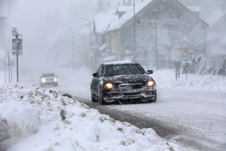 Snježno nevrijeme u Gorskom kotaru 