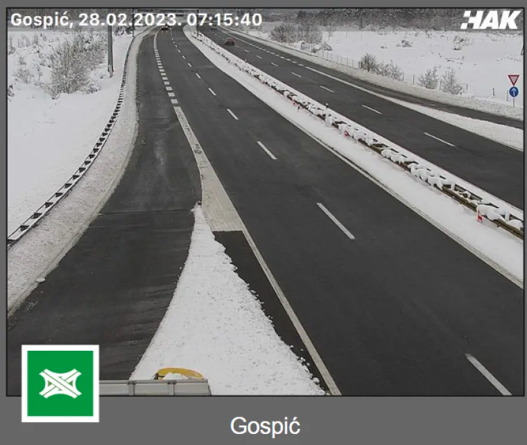 Ovako jutros izgledaju hrvatske autoceste: A1 otvorena za sva vozila, osim kamiona