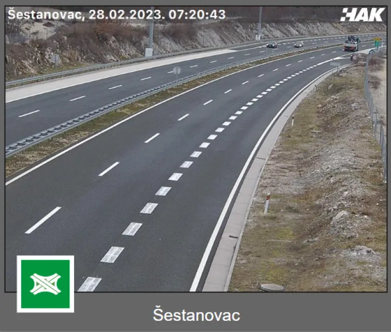 Ovako jutros izgledaju hrvatske autoceste: A1 otvorena za sva vozila, osim kamiona