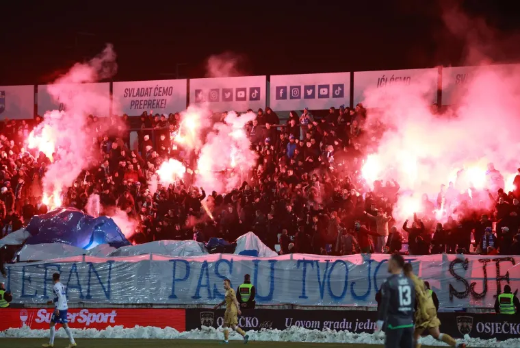 Tužan rođendan u Osijeku: Navijači nakon utakmice skandirali dvije riječi, igrači odbili njihov zahtjev