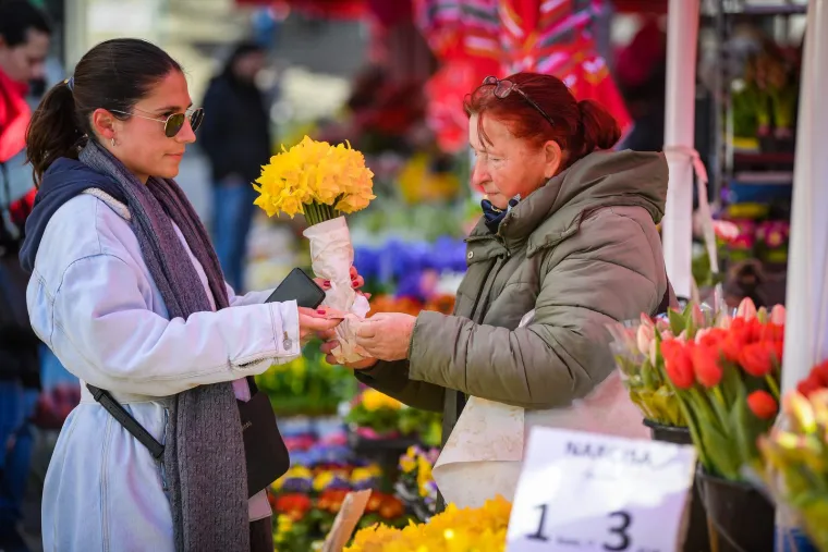 Zagreb u znaku cvijeća: Međunarodni je dan žena
