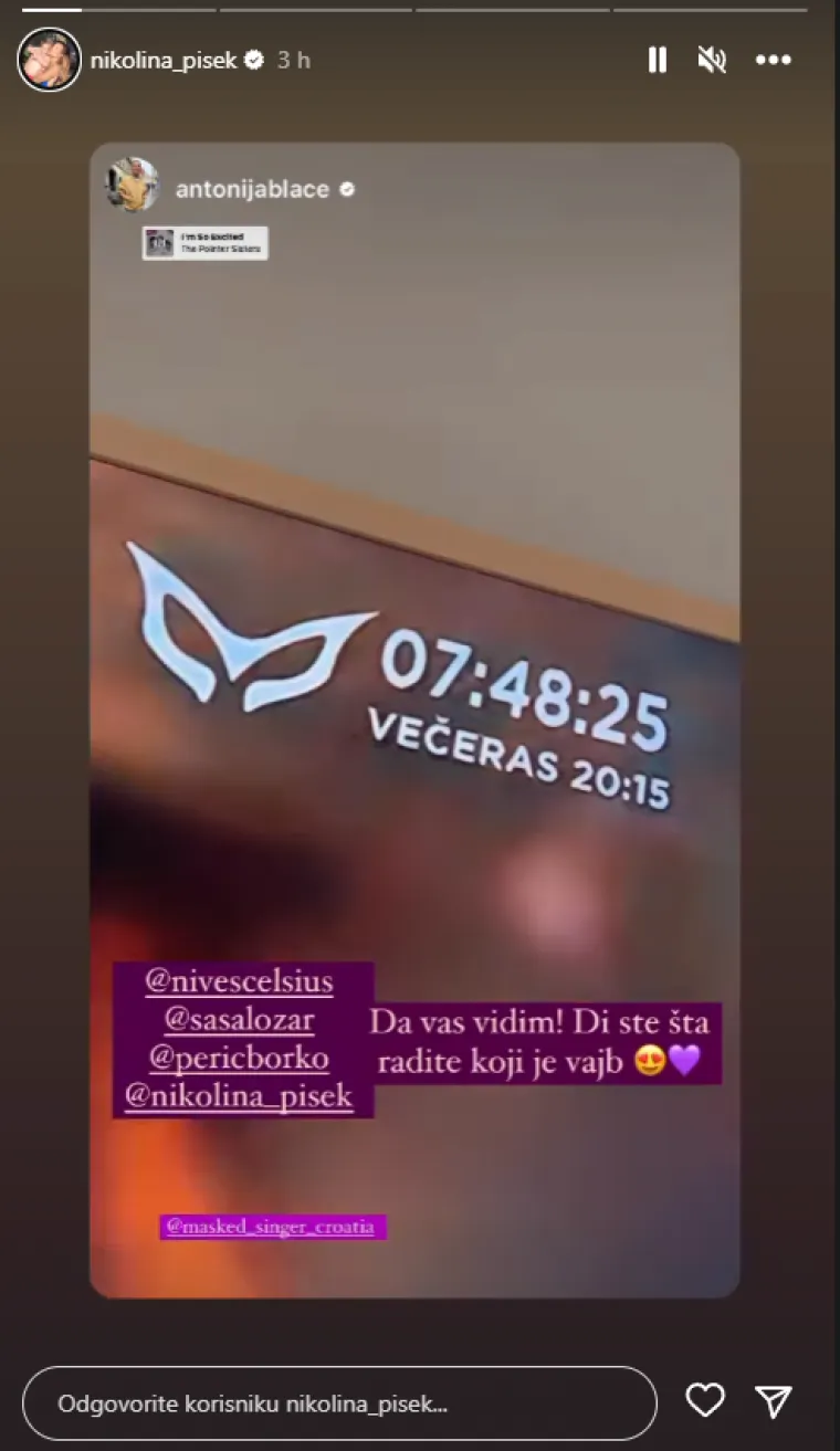 Uplakana Nikolina Pi&scaron;ek zabrinula fanove uoči prijenosa 'Masked Singera': 'Na muci se poznaju junaci'