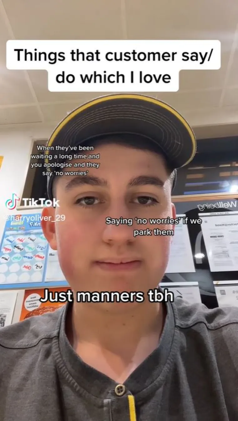 Kad je primao narudžbe u Drive-Thru, Harry je rekao da se ne može nervirati ako ljudi jasno ne kažu što žele.