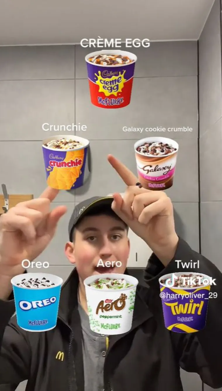 Naposljetku, priznao je da ga je ljutilo kad su ljudi tražili dodatne nadjeve na svoj McFlurry. 