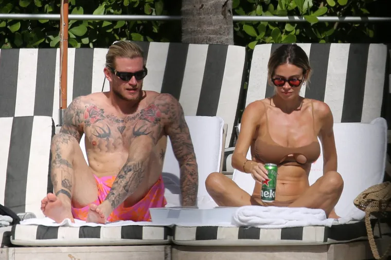 Loris Karius i Diletta Leotta
