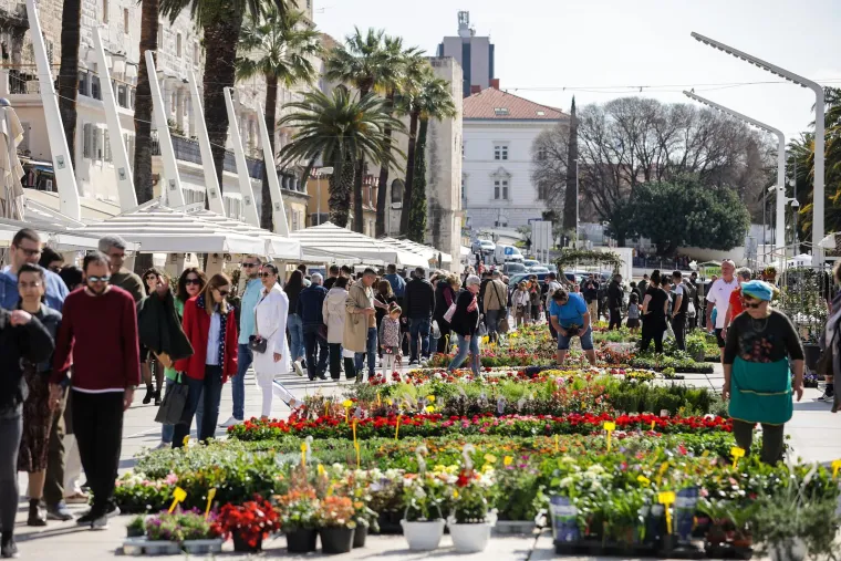 Dotjerane Splićanke u atraktivnim kombinacijama uživale na rivi, a dru&scaron;tvo im pravili sunce, kava i zgodni frajeri