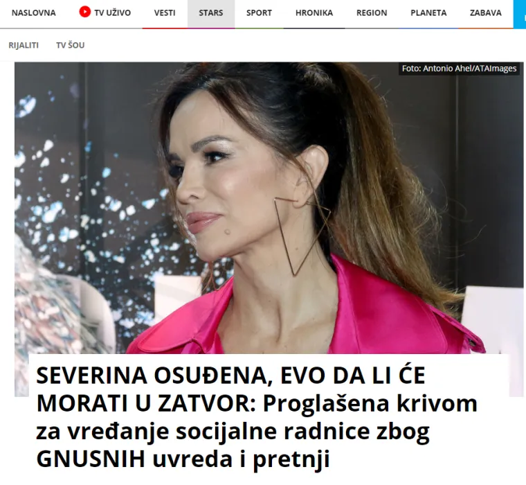 Srpski mediji se raspisali o Severini: Evo kako su reagirali na presudu