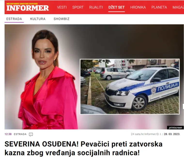 Srpski mediji se raspisali o Severini: Evo kako su reagirali na presudu