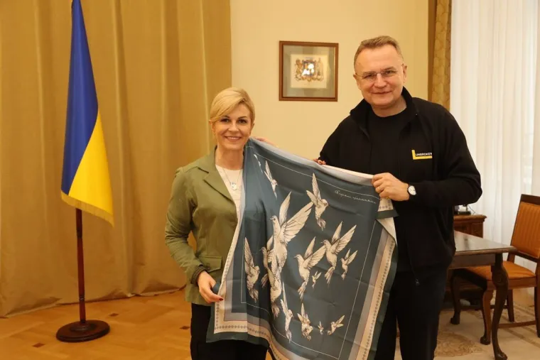 Kolinda Grabar Kitarović i Andriy Sadovy