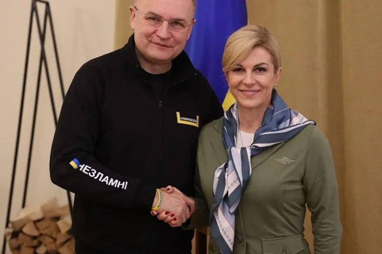 Kolinda Grabar Kitarović i Andriy Sadovy