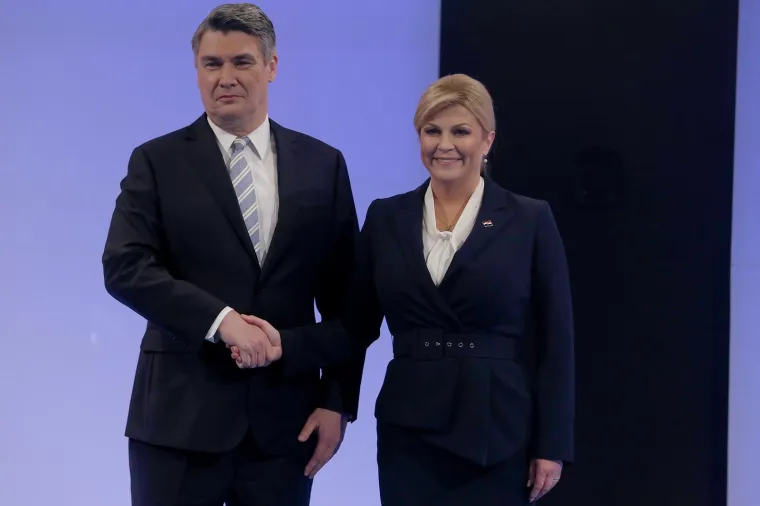 Kolinda Grabar-Kitarović i Zoran Milanović
