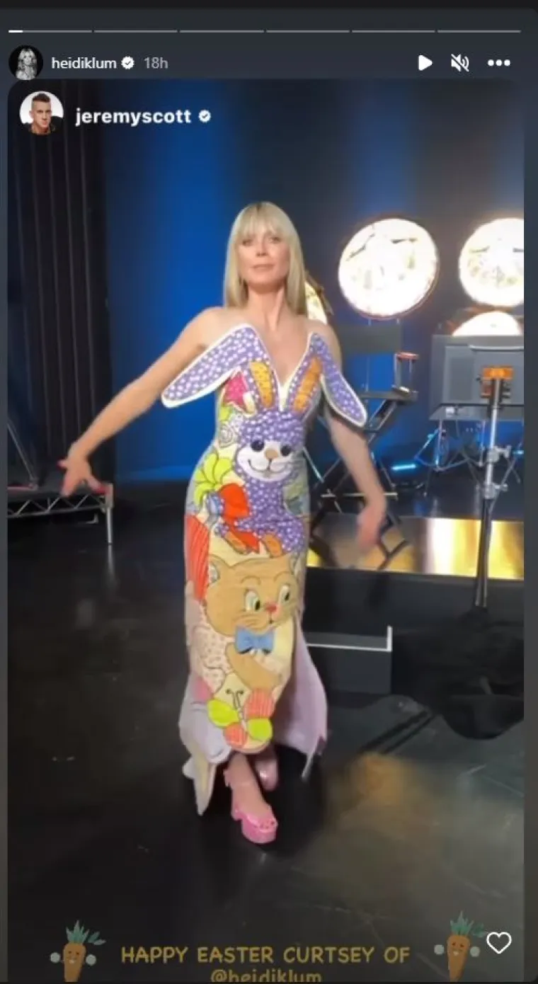 Heidi Klum gore kao uskrsni zeko, a dolje - toples: Njena ultra hot čestitka malo toga je ostavila mašti