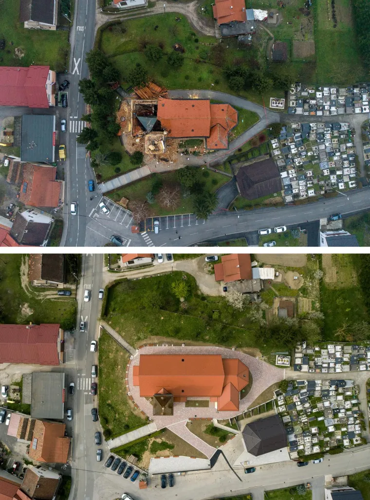 Crkva u Kravarskom postala je simbol stradanja u potresu. Nakon dvije i pol godine, potpuno je obnovljena