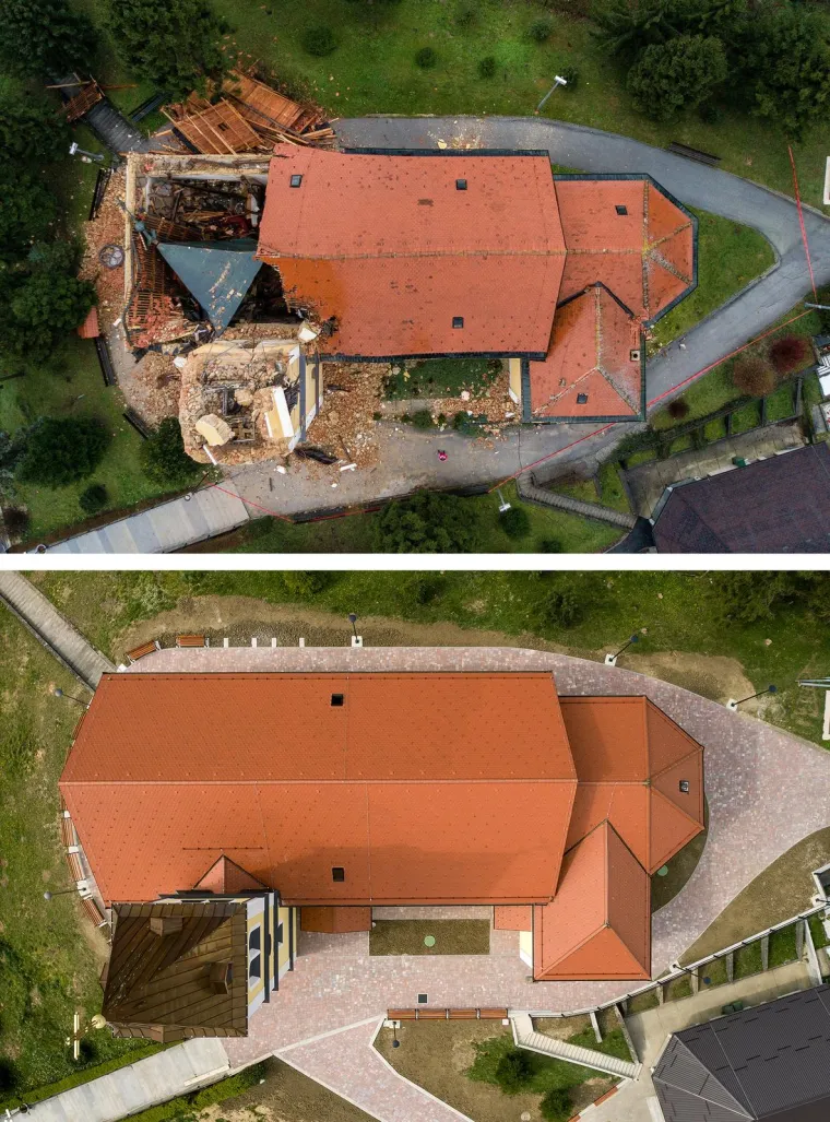 Crkva u Kravarskom postala je simbol stradanja u potresu. Nakon dvije i pol godine, potpuno je obnovljena