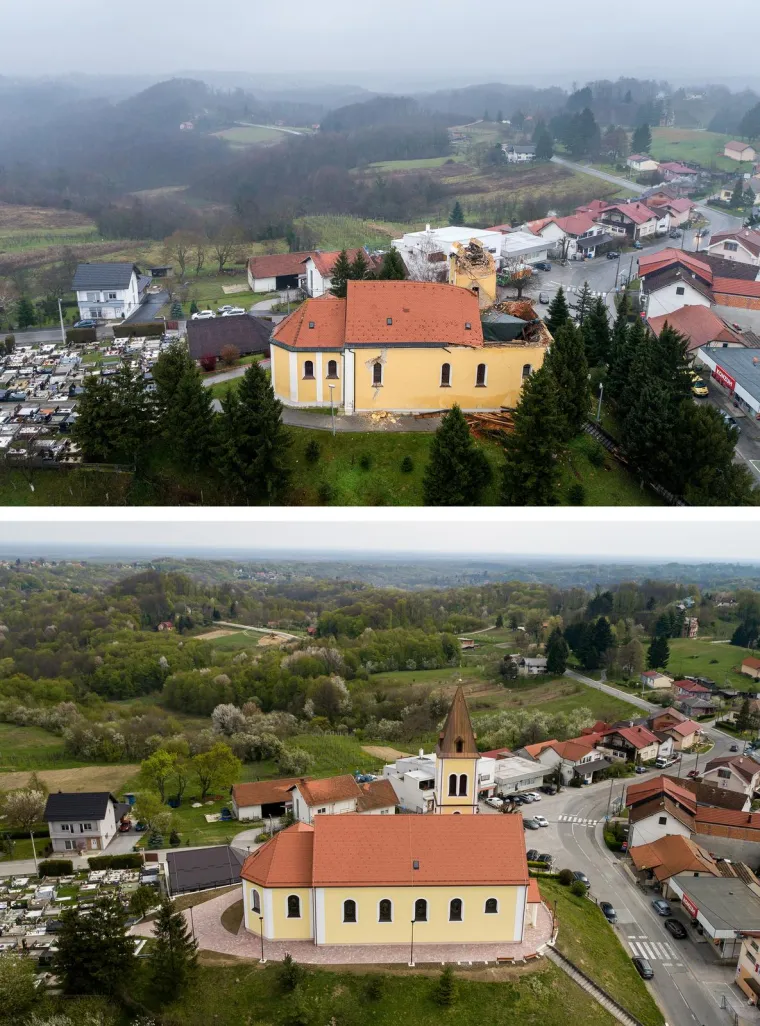 Crkva u Kravarskom postala je simbol stradanja u potresu. Nakon dvije i pol godine, potpuno je obnovljena