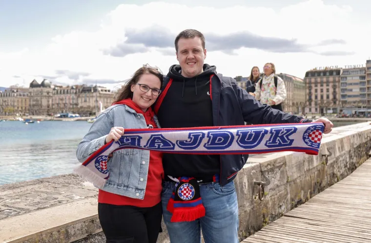 Atmosfera se zagrijava: Pojavile se prve fotografije navijača Hajduka uoči finala Lige prvaka